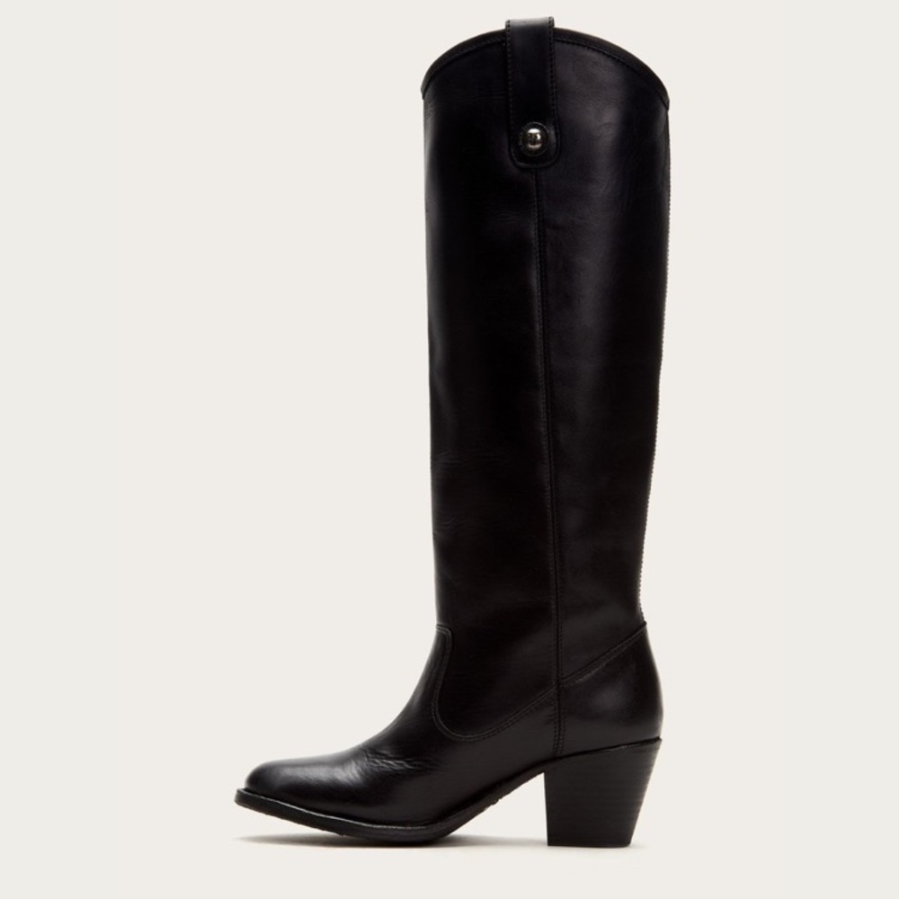 Frye Jackie button black knee boot NWT size 7.5 - Picture 4 of 5